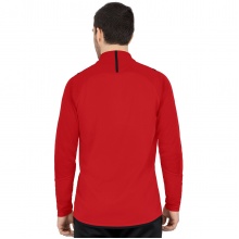 JAKO Langarmshirt Ziptop Challenge - Fleece-Innenseite, Zip-Reissverschluss - rot Herren